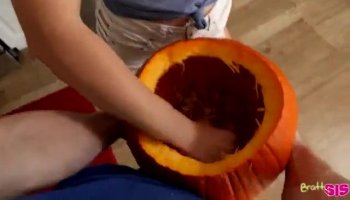 Curvy brunette teen love is nailed deep in her snatch